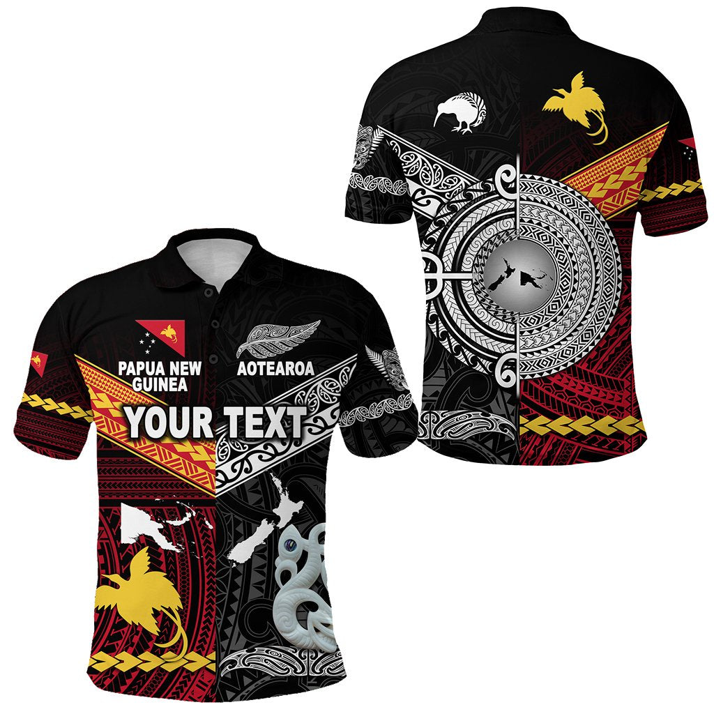 Custom New Zealand Papua New Guinea Polynesian Polo Shirt Together LT8 - Wonder Print Shop