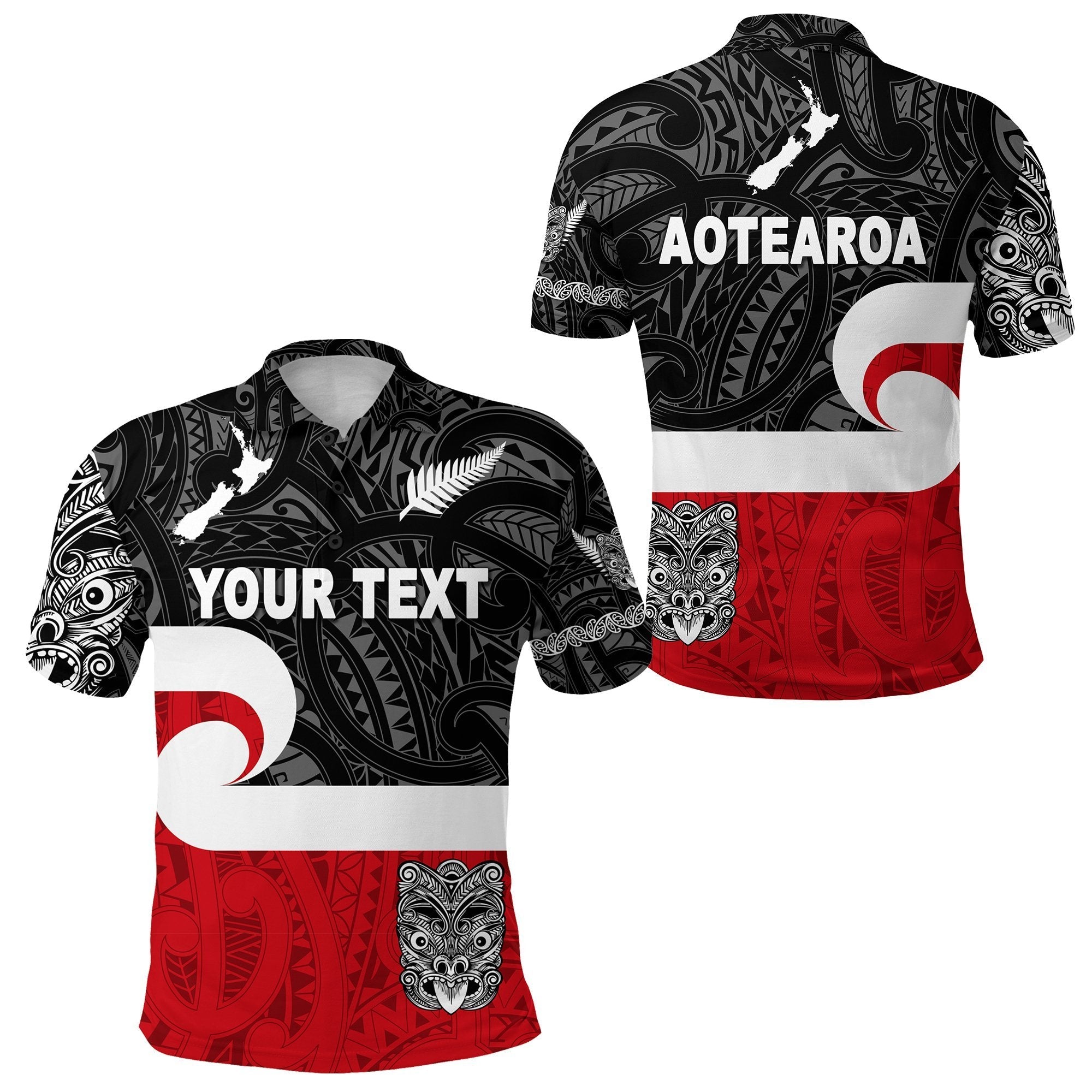 Custom New Zealand Maori Polo Shirt Haka Simple LT8 - Wonder Print Shop