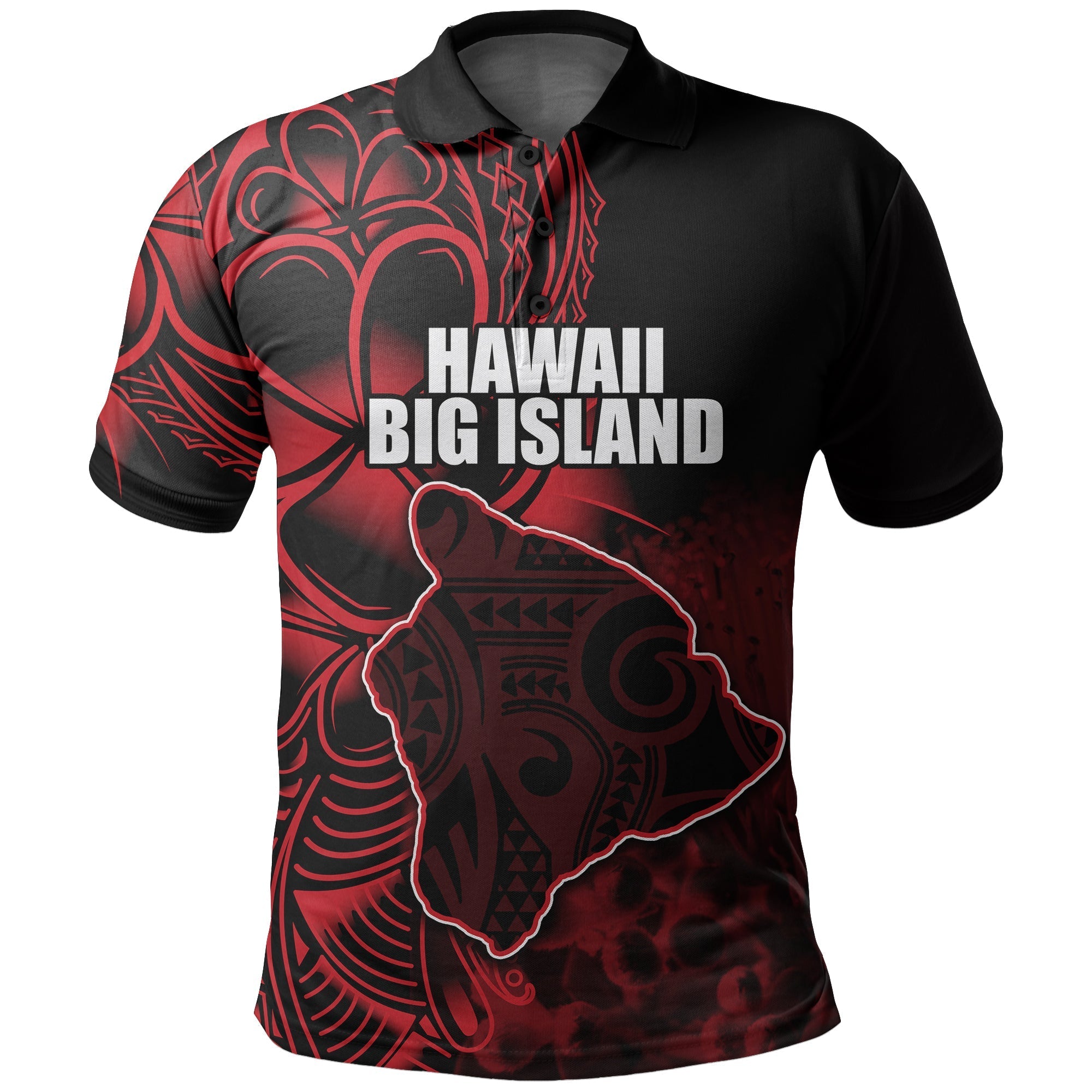 Custom Hawaiian Islands Polo Shirt The Big Island LT6 - Wonder Print Shop