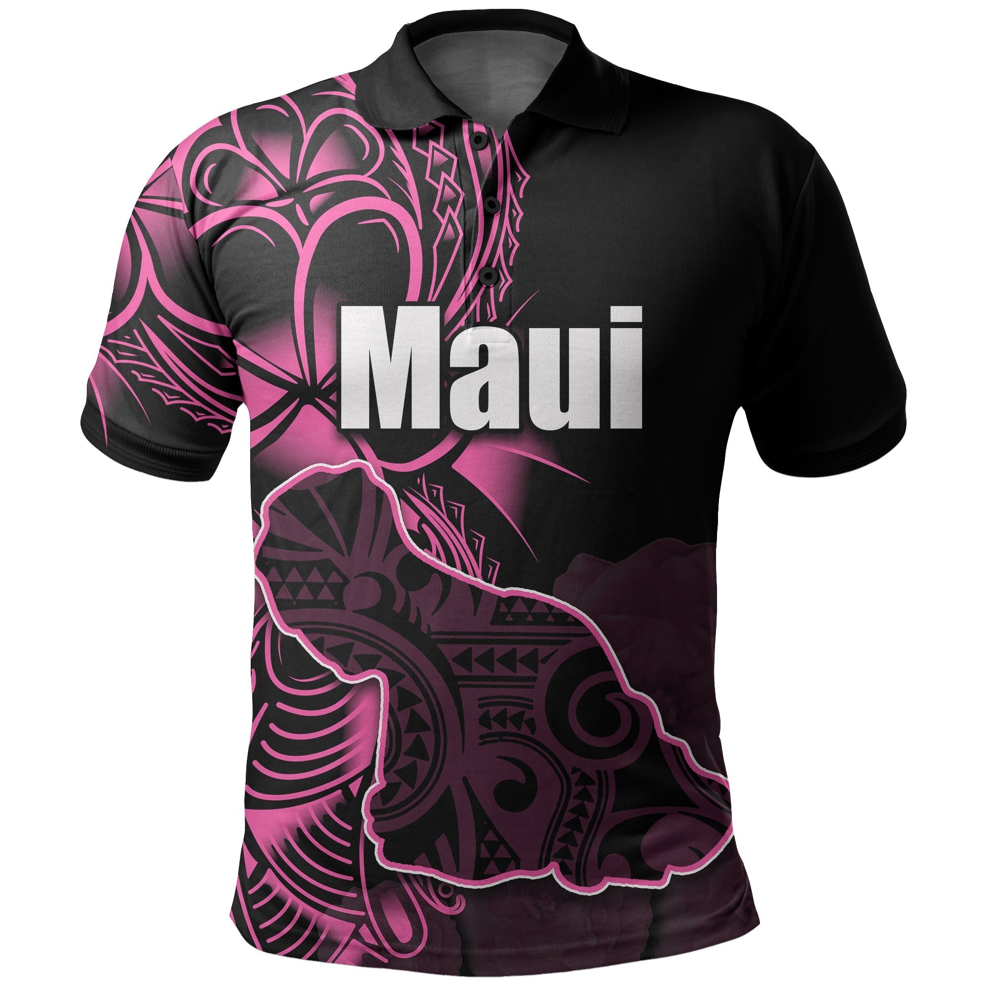 Custom Hawaiian Islands Polo Shirt Maui LT6 - Wonder Print Shop