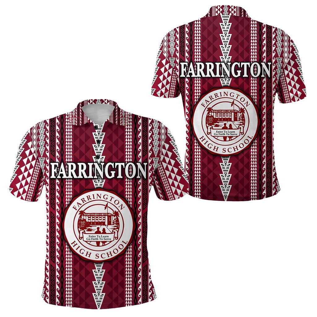 Hawaii Farrington High School Polo Shirt Simple Style LT8 - Wonder Print Shop