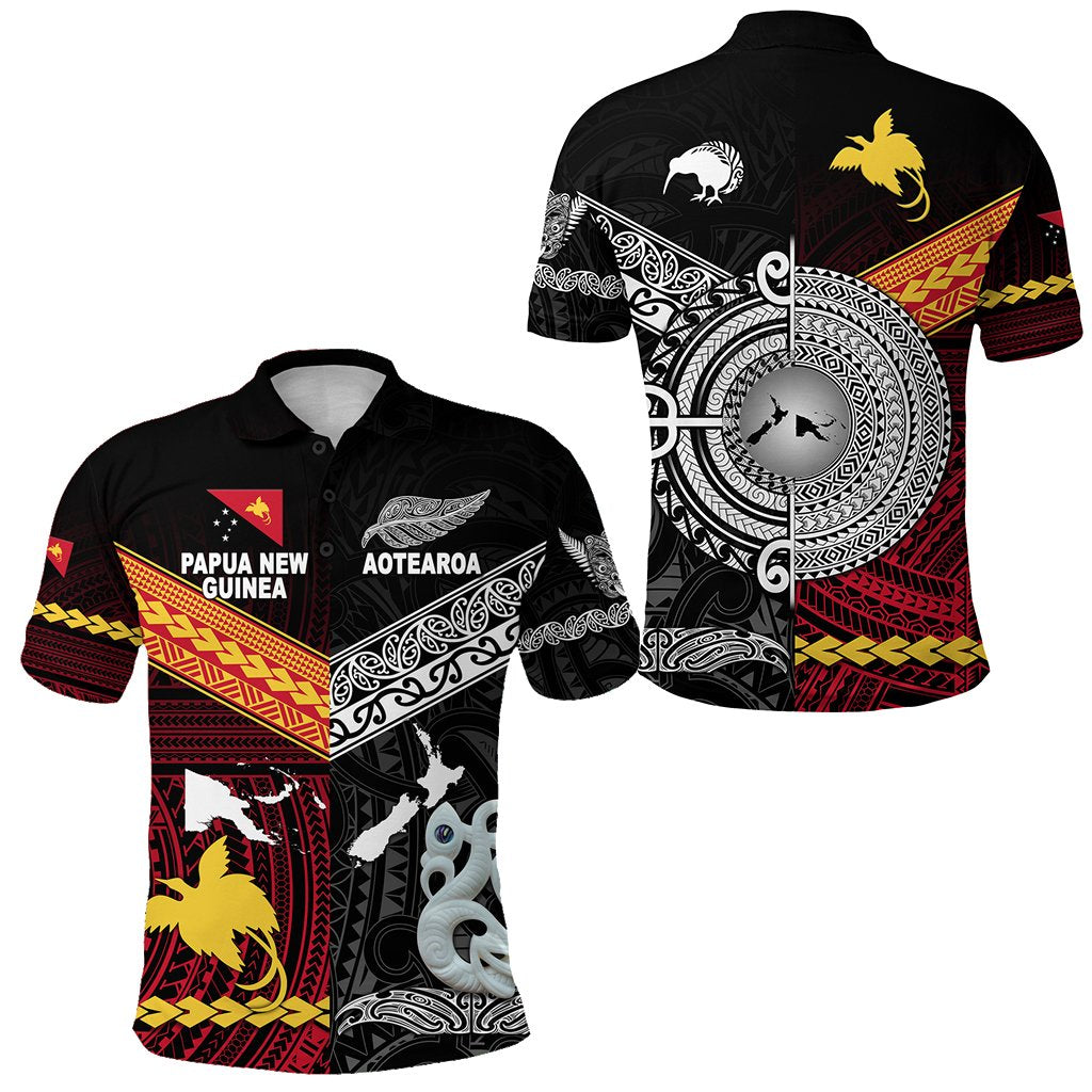 New Zealand Maori Aotearoa Papua New Guinea Polynesian Polo Shirt Together LT8 - Wonder Print Shop