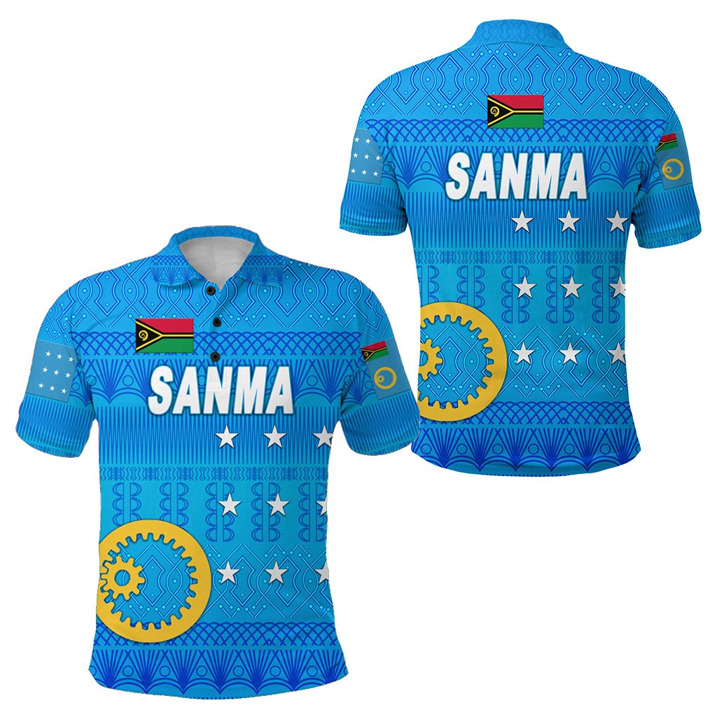 Sanma Province Polo Shirt Vanuatu Pattern Traditional Style LT8 - Wonder Print Shop