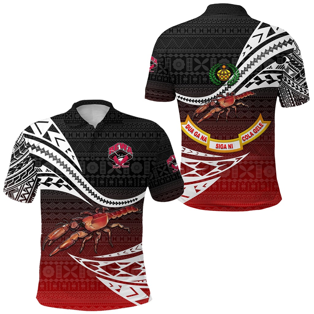 Fiji Rewa Rugby Union Polo Shirt Unique Version Red LT8 - Wonder Print Shop