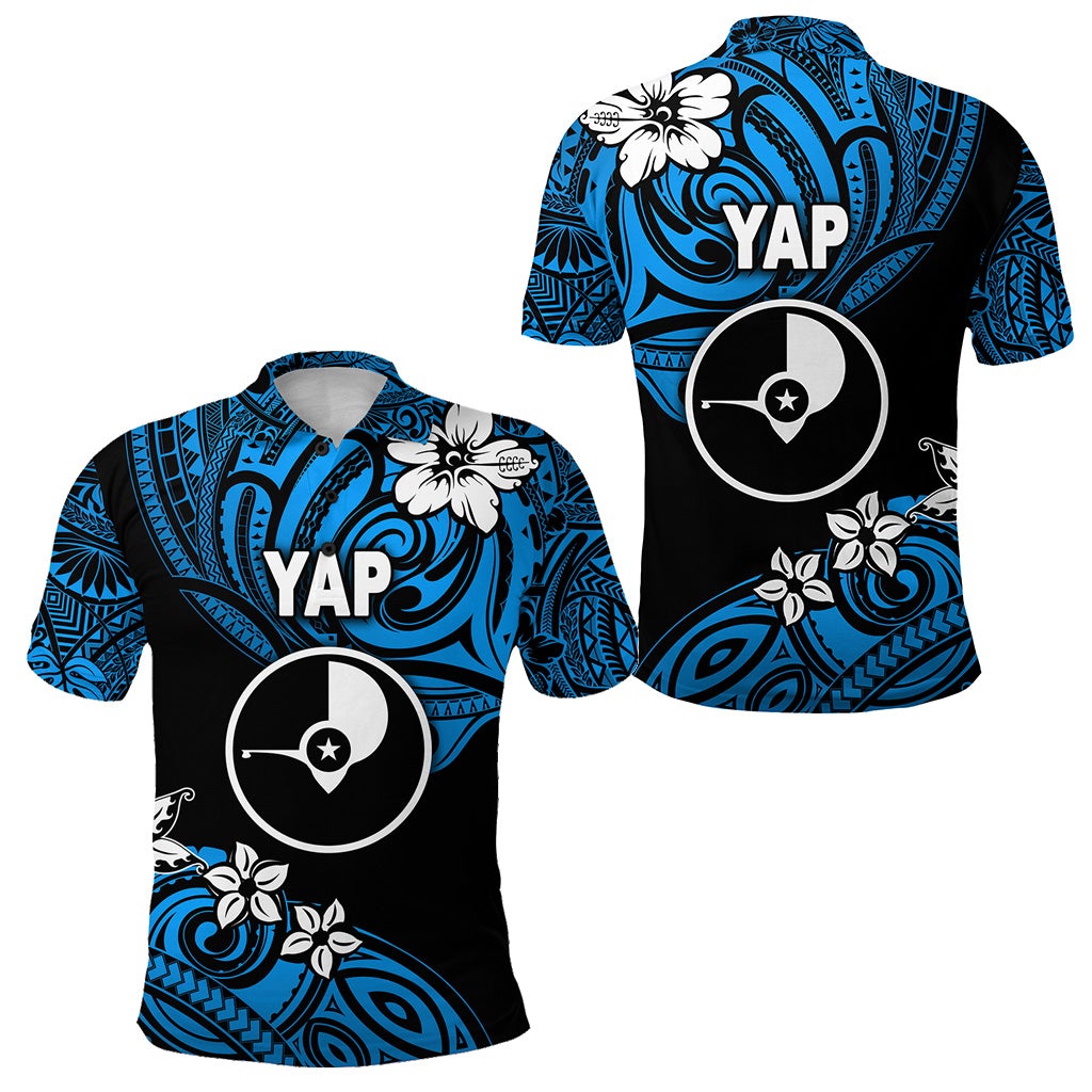 FSM Yap Polo Shirt Unique Vibes Blue LT8 - Wonder Print Shop