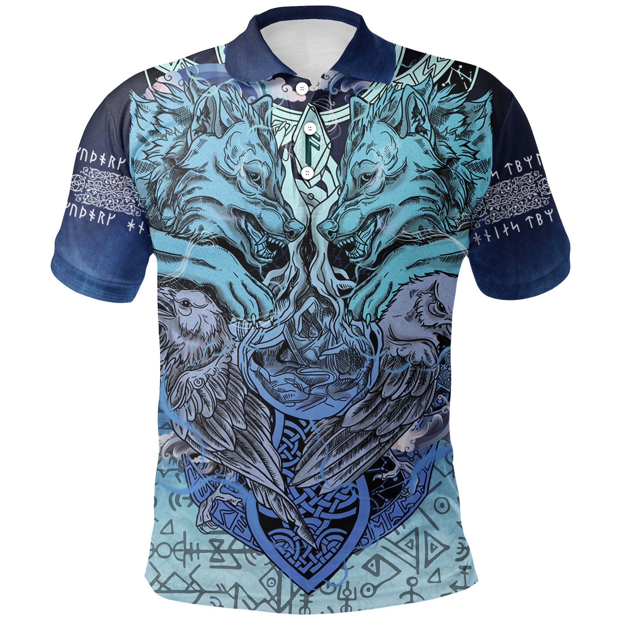 Viking Polo Shirt Ansuz Rune RLT12 - Wonder Print Shop