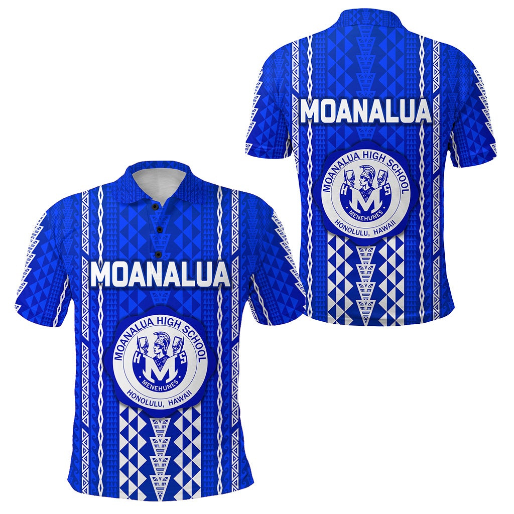 Hawaii Moanalua High School Polo Shirt Simple Style LT8 - Wonder Print Shop