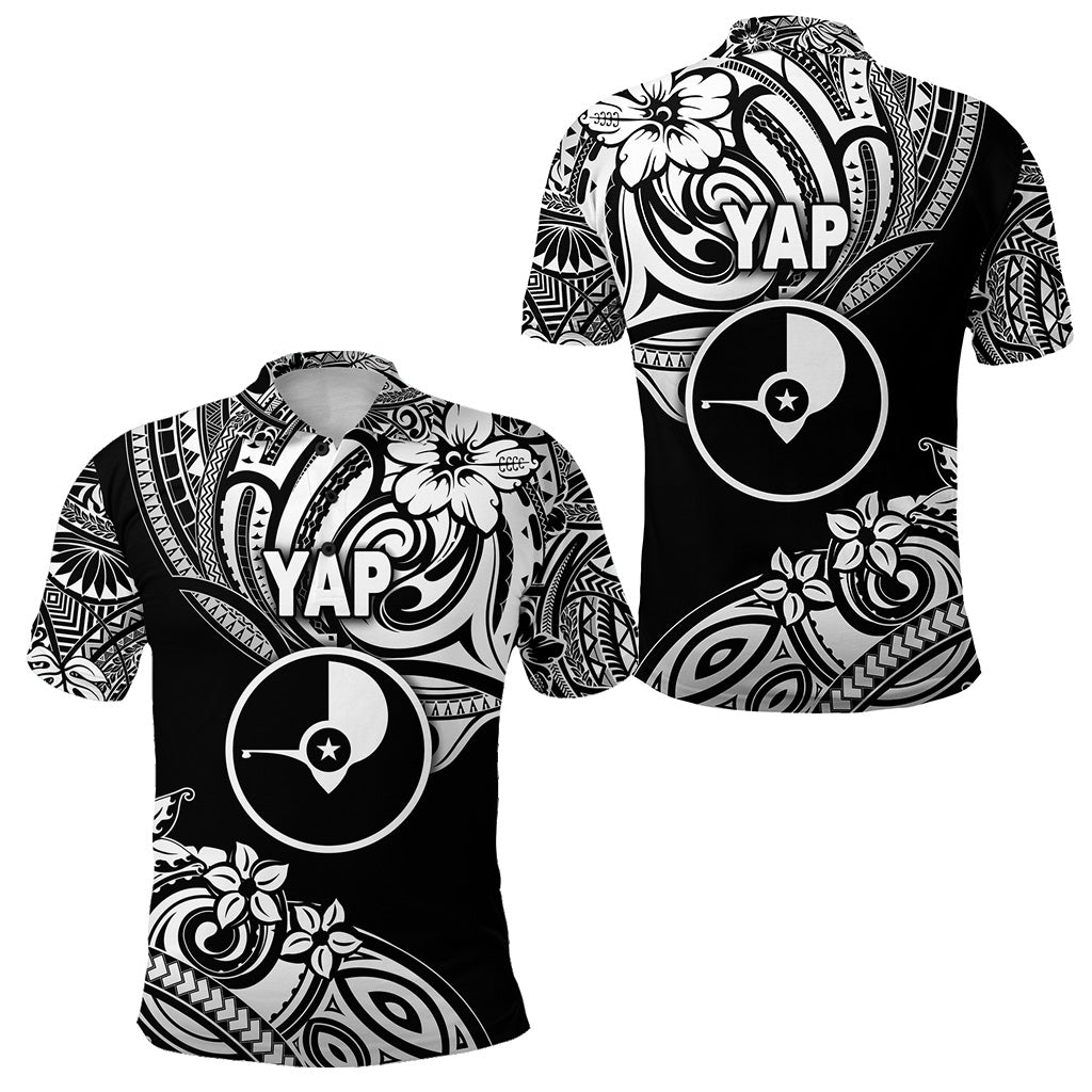 FSM Yap Polo Shirt Unique Vibes Black LT8 - Wonder Print Shop