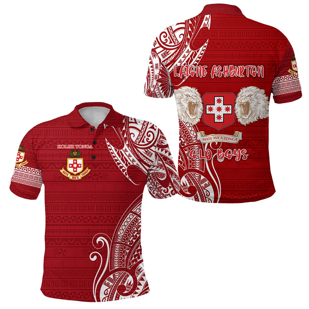 Kolisi Tonga Mate Maa Tonga Polo Shirt Laione Ashburton Old Boys LT8 - Wonder Print Shop