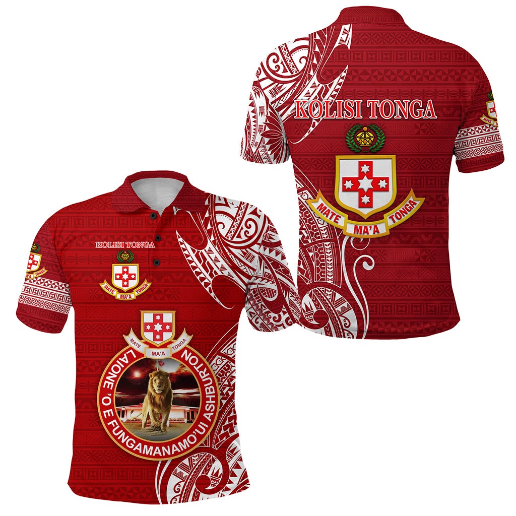 Kolisi Tonga Mate Maa Tonga Polo Shirt Laione O E FungamanamoUi Ashburton LT8 - Wonder Print Shop