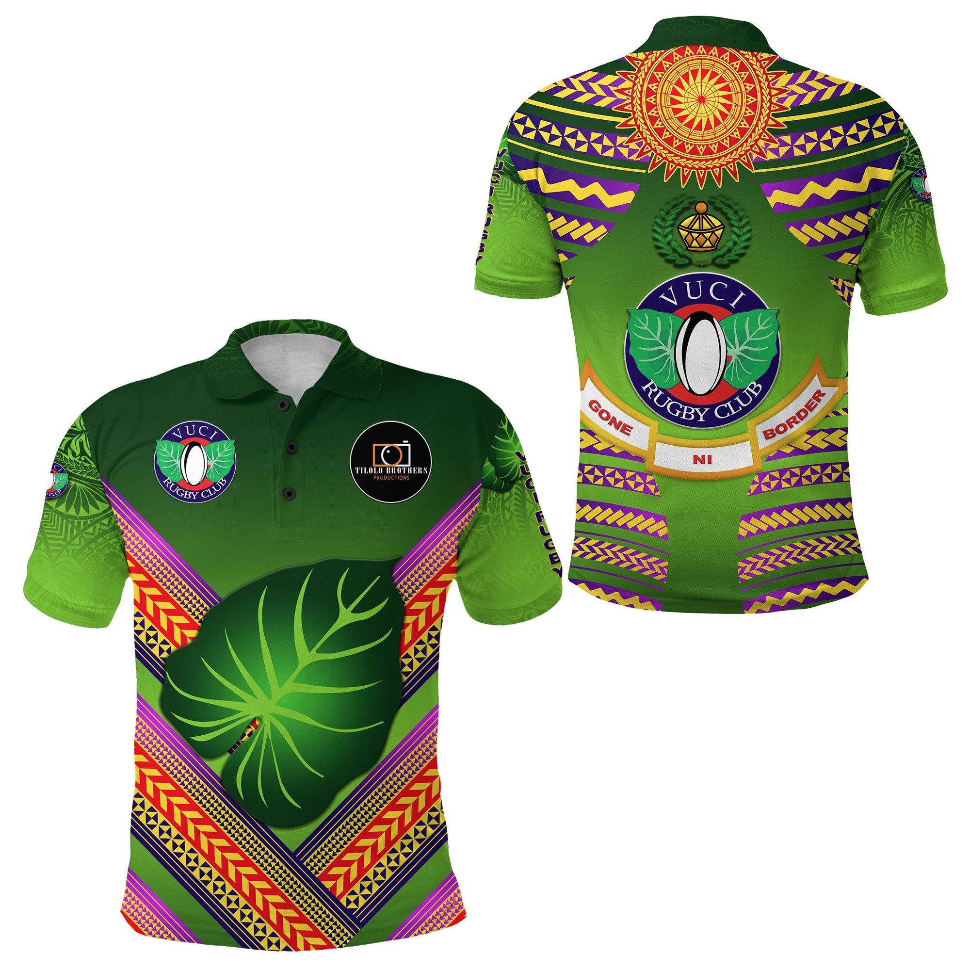 Fiji Vuci Rugby Club Polo Shirt Creative Style Green LT8 - Wonder Print Shop