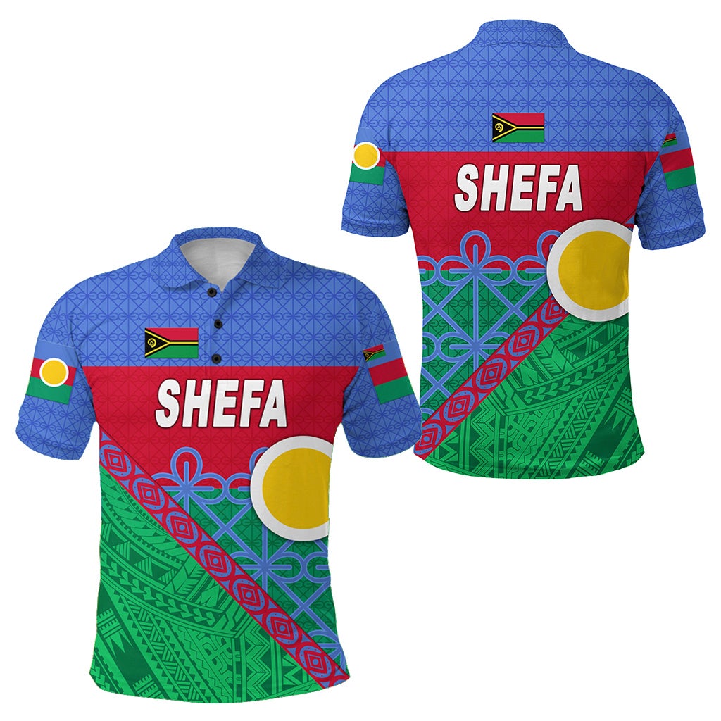 Shefa Province Polo Shirt Vanuatu Pattern Unique Style LT8 - Wonder Print Shop