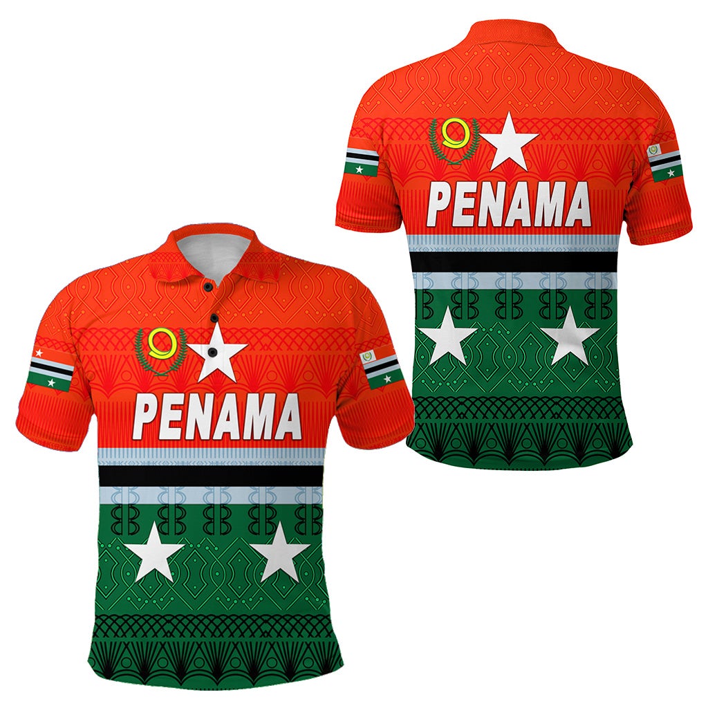 Penama Province Polo Shirt Vanuatu Pattern Traditional Style LT8 - Wonder Print Shop