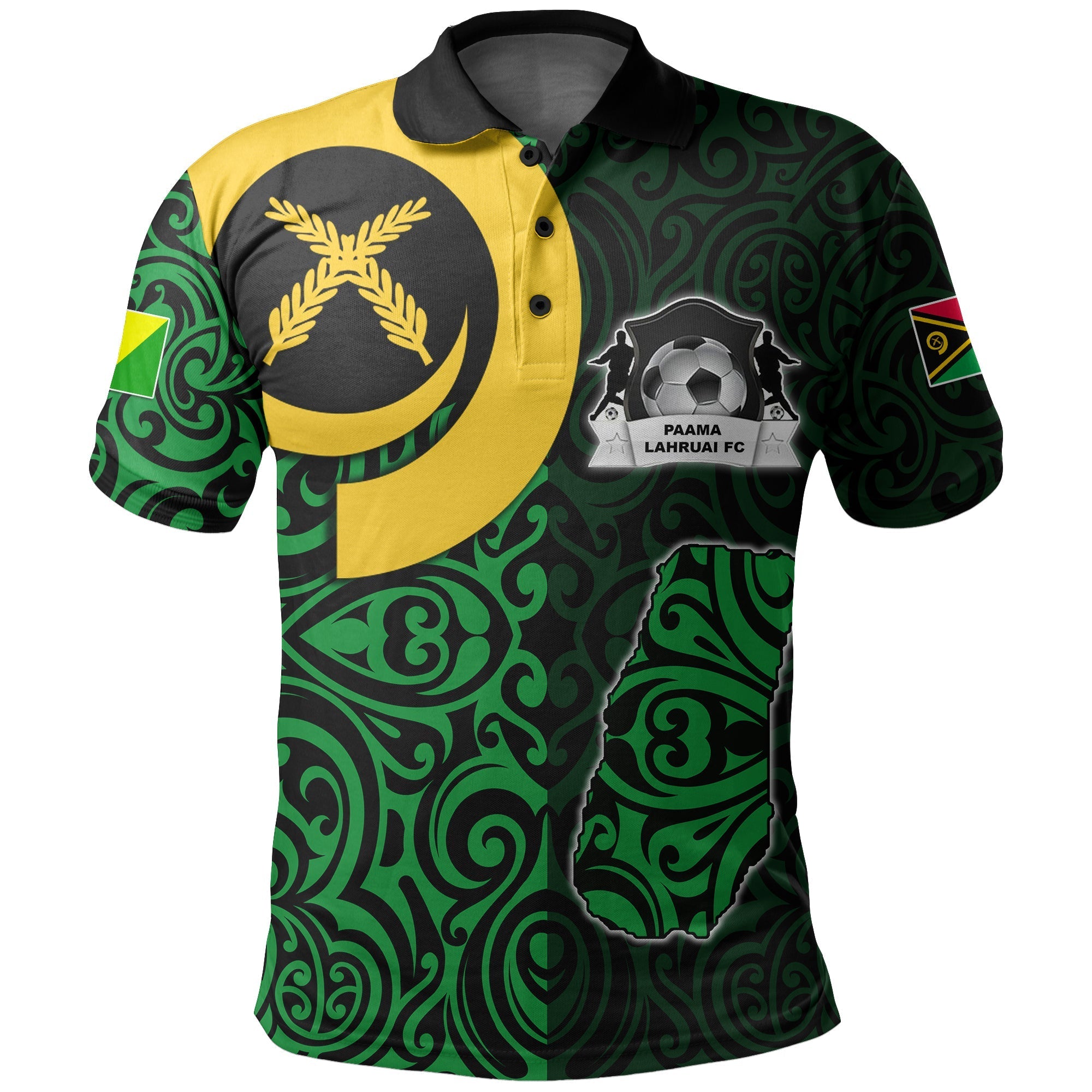 Custom PAAMA LAHRUAI FC Polo Shirt LT6 - Wonder Print Shop