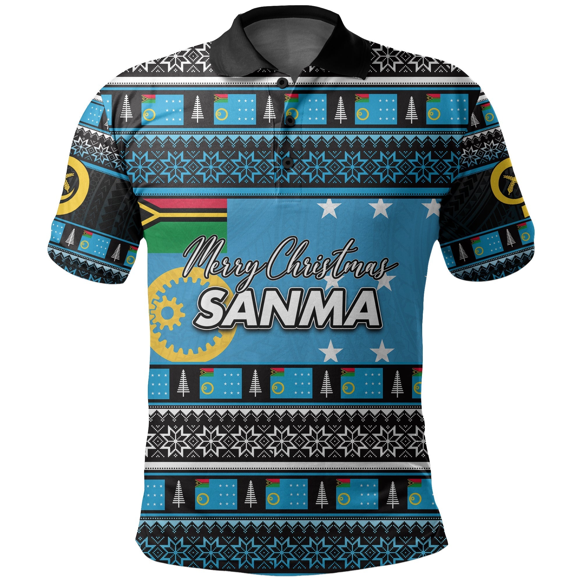 Sanma Province Polo Shirt Of Vanuatu Christmas LT6 - Wonder Print Shop