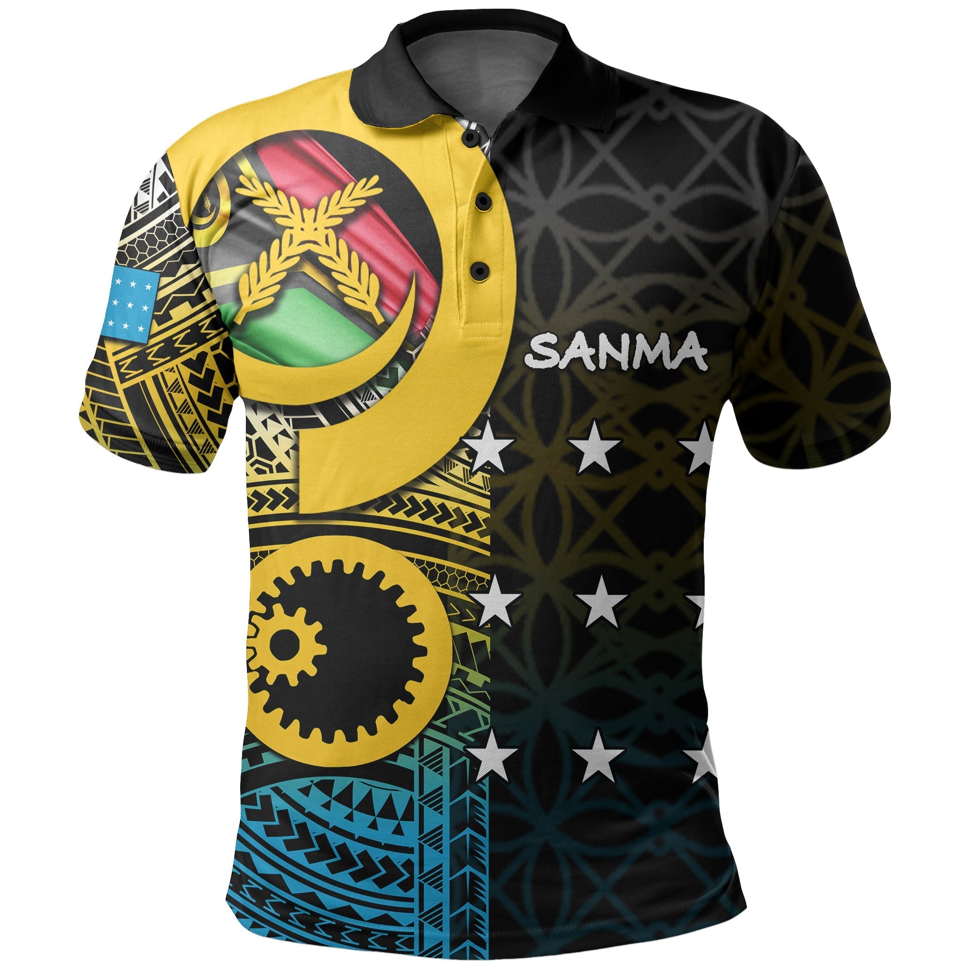 Sanma Day Polo Shirt Of Vanuatu Pig Tusk LT6 - Wonder Print Shop