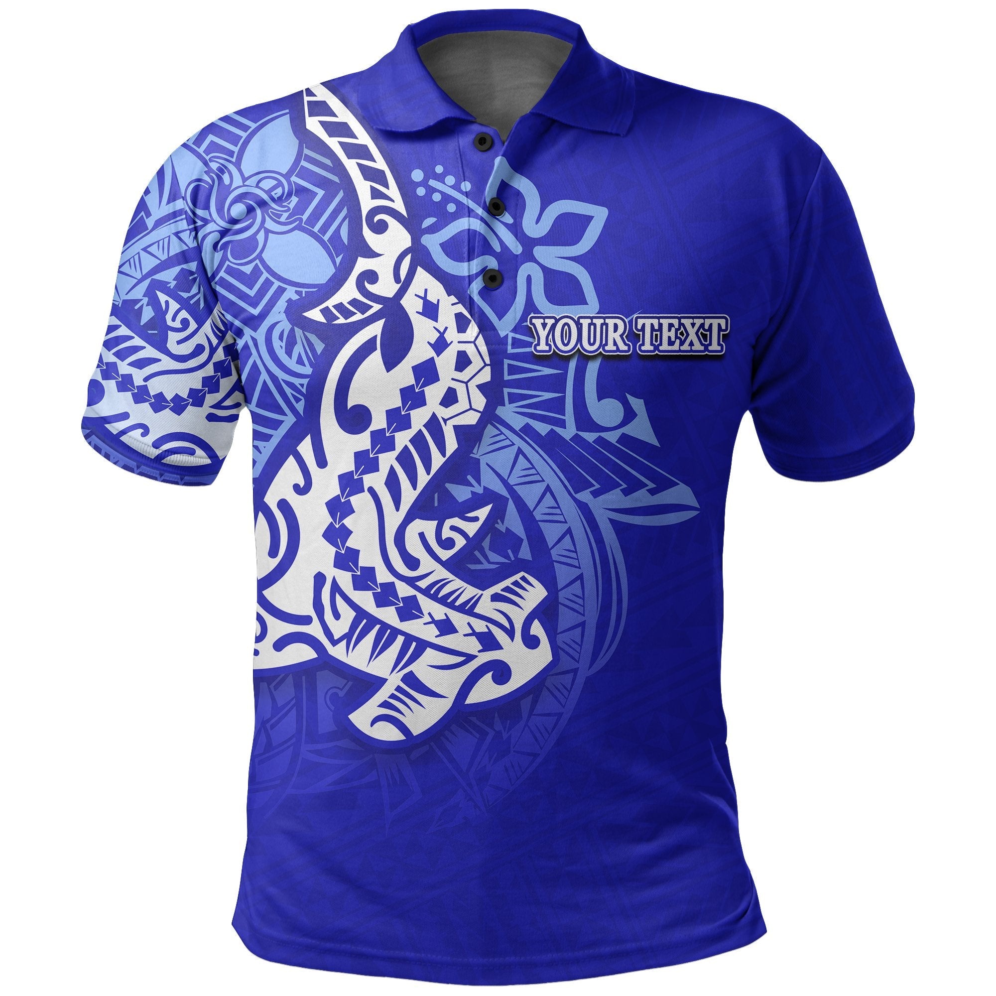 Custom KALAPU NUKULEKA Polo Shirt Polynesian Hammerhead Shark LT6 - Wonder Print Shop