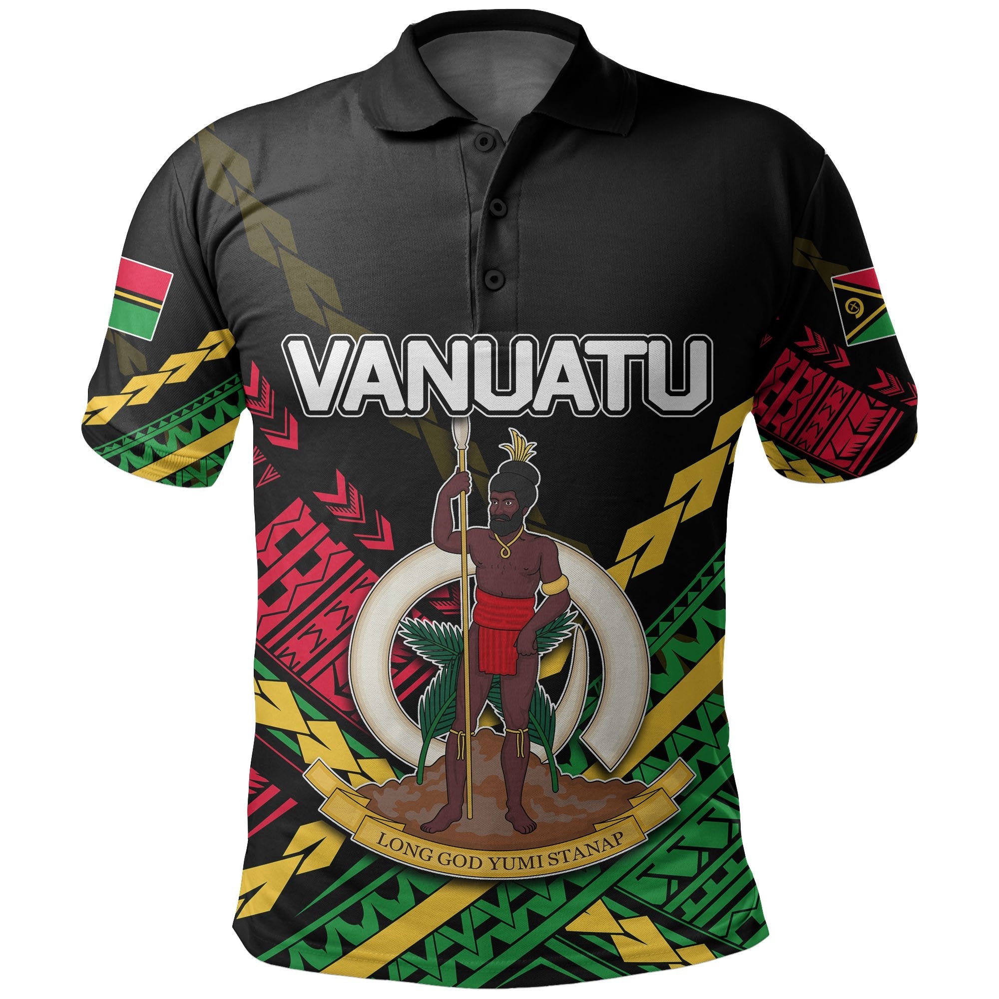 Custom Vanuatu Polo Shirt Polynesian Style No.2 LT6 - Wonder Print Shop