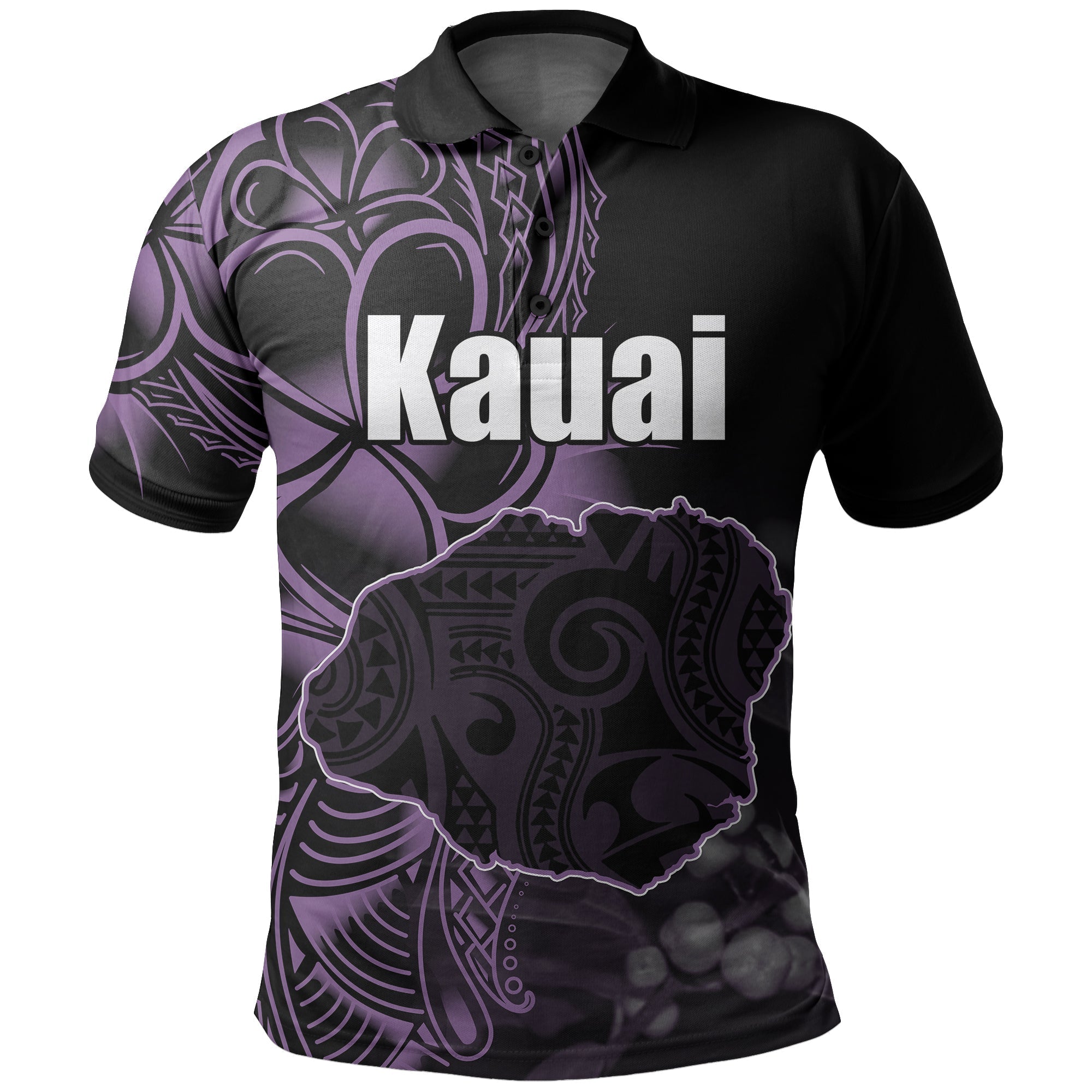 Custom Hawaiian Islands Polo Shirt Kauai LT6 - Wonder Print Shop