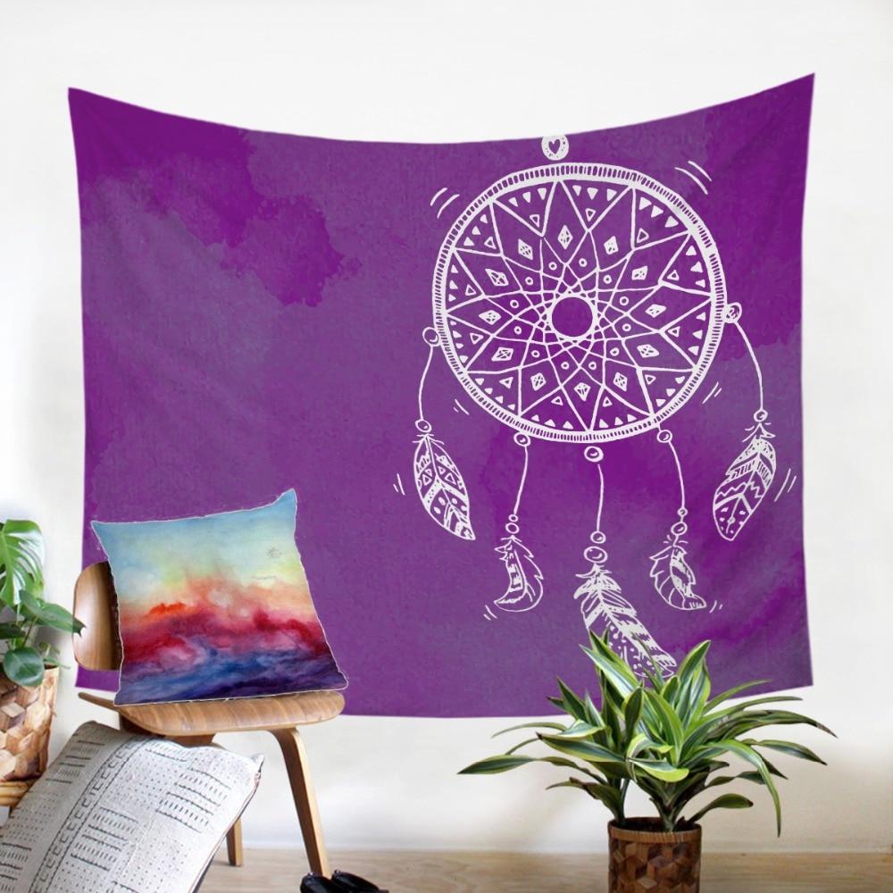 purple-white-dreamcatcher-native-american-tapestry