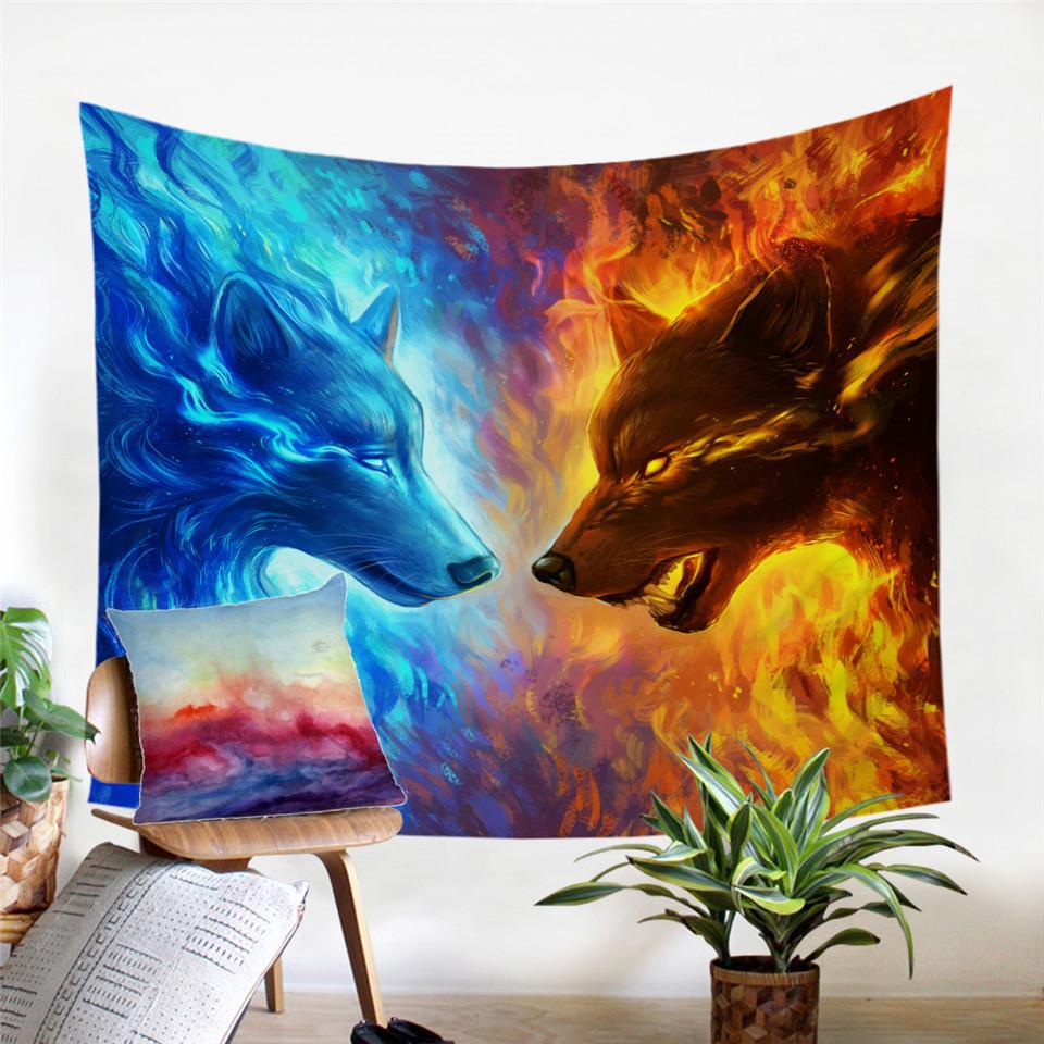 wolves-fire-and-ice-tapestry-native-american-design