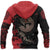 Viking Clothing Red and Black Fenrir Tattoo Hoodie RLT12 - Wonder Print Shop