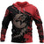 Viking Clothing Red and Black Fenrir Tattoo Hoodie RLT12 - Wonder Print Shop