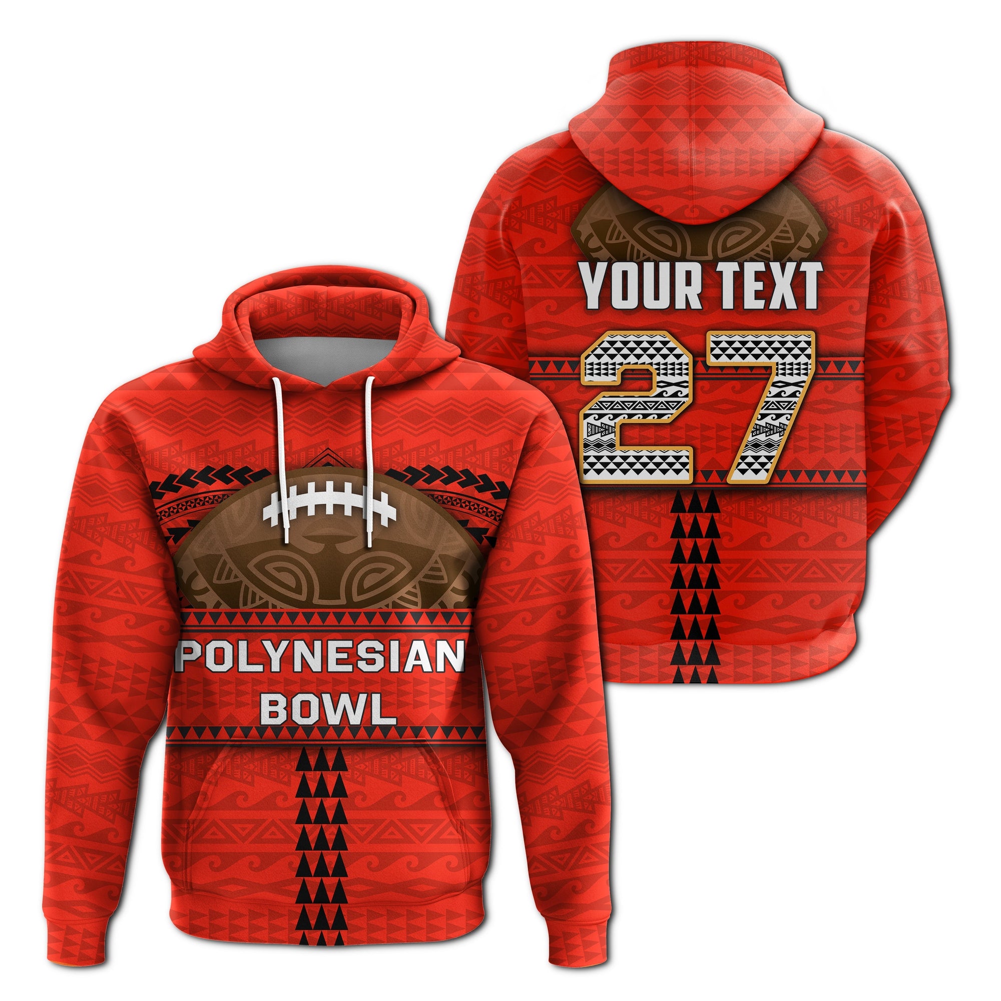 custom-personalised-polynesian-bowl-hoodie-red-custom-text-and-number