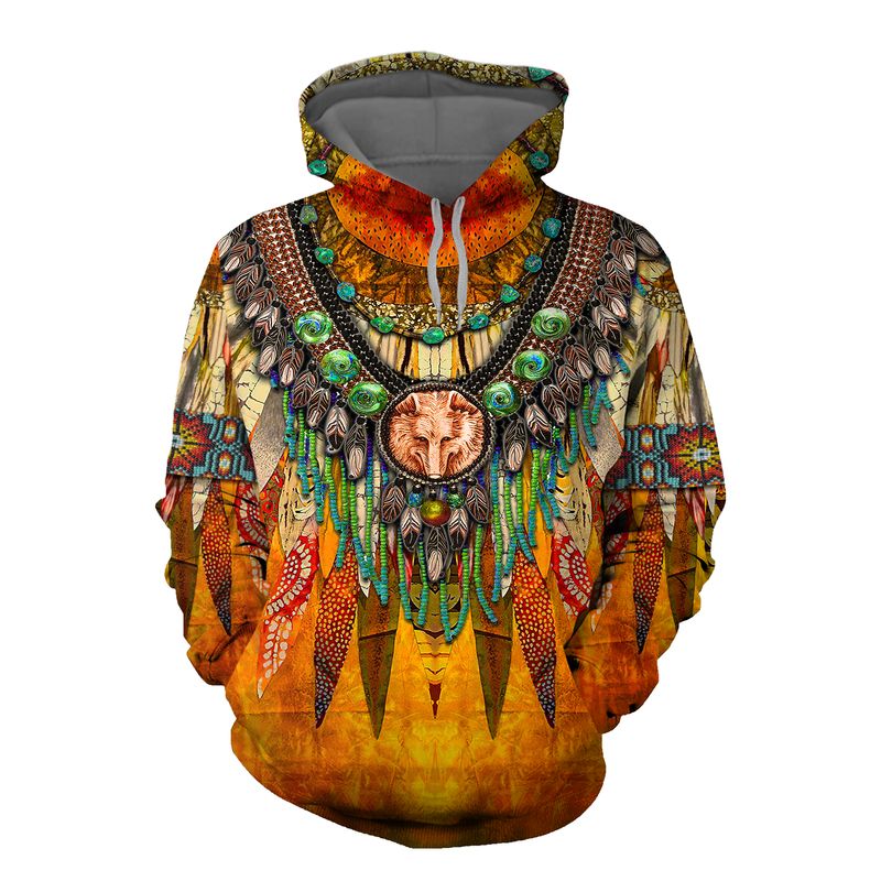 native-american-hoodie-wolf-limited-edition