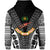 Custom Fiji Rewa Hoodie Rugby Union Tapa Style Black LT8 - Wonder Print Shop