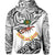 Custom Fiji Rewa Rugby Union Zip Hoodie Unique Vibes White LT8 - Wonder Print Shop