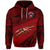 Fiji Rewa Hoodie Rugby Union Special Version Red NO.1 LT8 - Wonder Print Shop