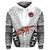 Fiji Rewa Hoodie Rugby Union Tapa Style White LT8 - Wonder Print Shop