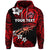 Custom Fiji Rewa Hoodie Rugby Union Unique Vibes Red LT8 - Wonder Print Shop