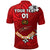 Custom Fiji Rewa Rugby Union Polo Shirt Unique Vibes Full Red, Custom Text And Number LT8 - Wonder Print Shop