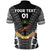 Custom Fiji Rewa Rugby Union Polo Shirt Tapa Style Black, Custom Text And Number LT8 - Wonder Print Shop