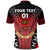 Custom Fiji Rewa Rugby Union Polo Shirt Tapa Style Red, Custom Text And Number LT8 - Wonder Print Shop