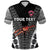 Custom Fiji Rewa Rugby Union Polo Shirt Tapa Style Black LT8 - Wonder Print Shop