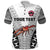 Custom Fiji Rewa Rugby Union Polo Shirt Tapa Style White LT8 - Wonder Print Shop