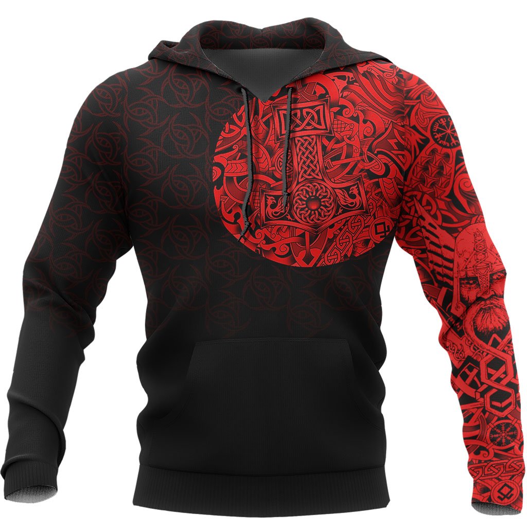 Viking Odin Norse Valhalla - Best Viking Tattoo Hoodie RLT12 - Wonder Print Shop