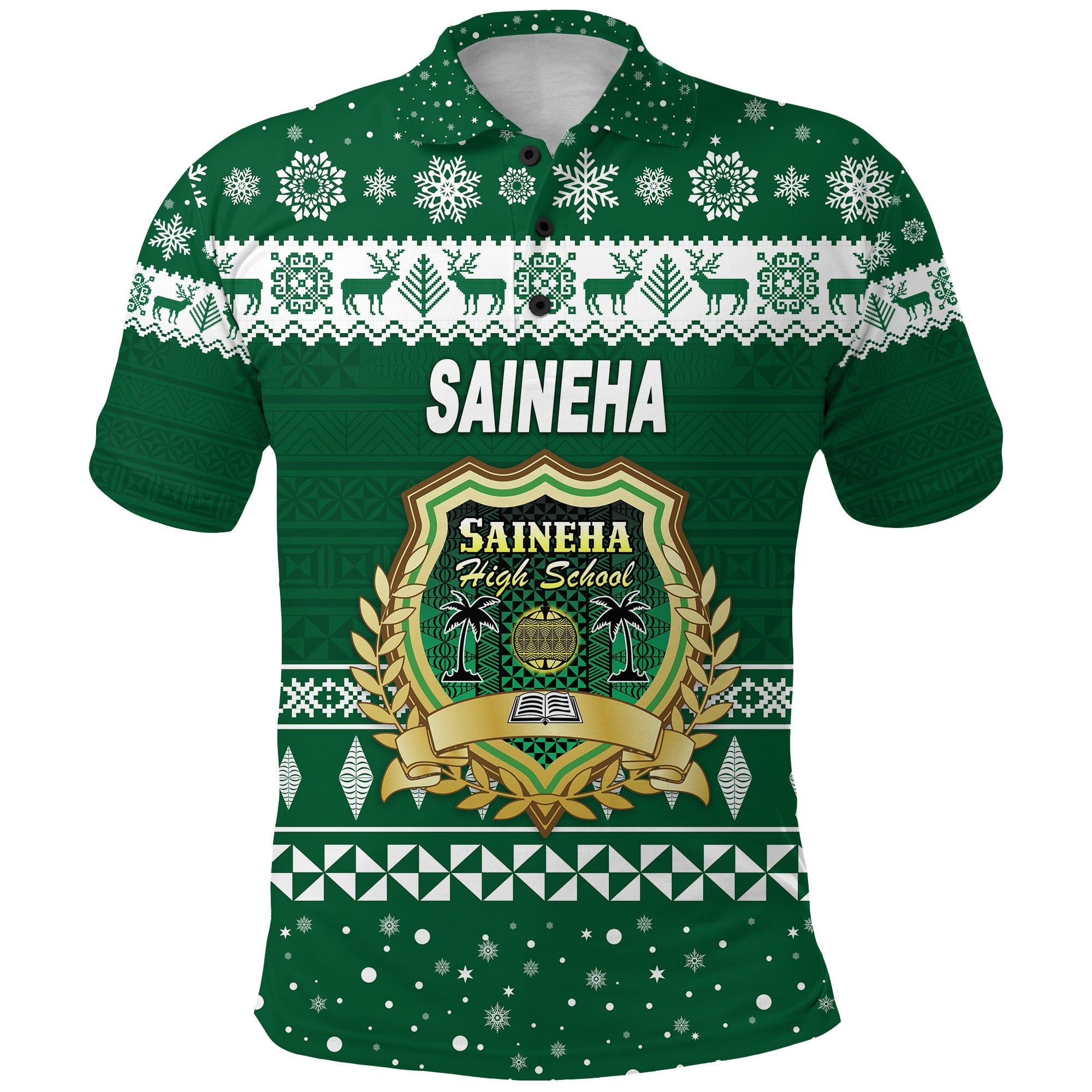 Saineha High School Polo Shirt Christmas Simple Style LT8 - Wonder Print Shop