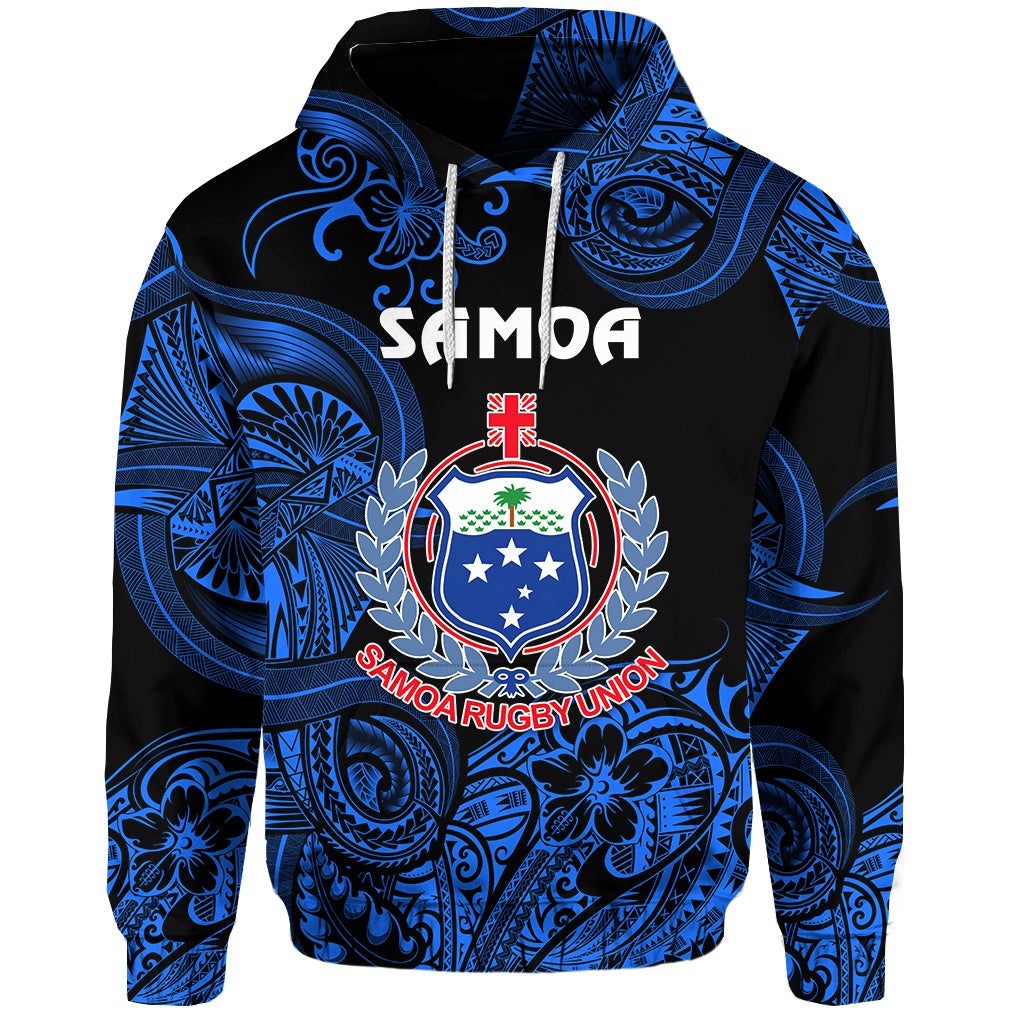 Samoa Manu Hoodie Rugby Unique Style Black LT8 - Wonder Print Shop