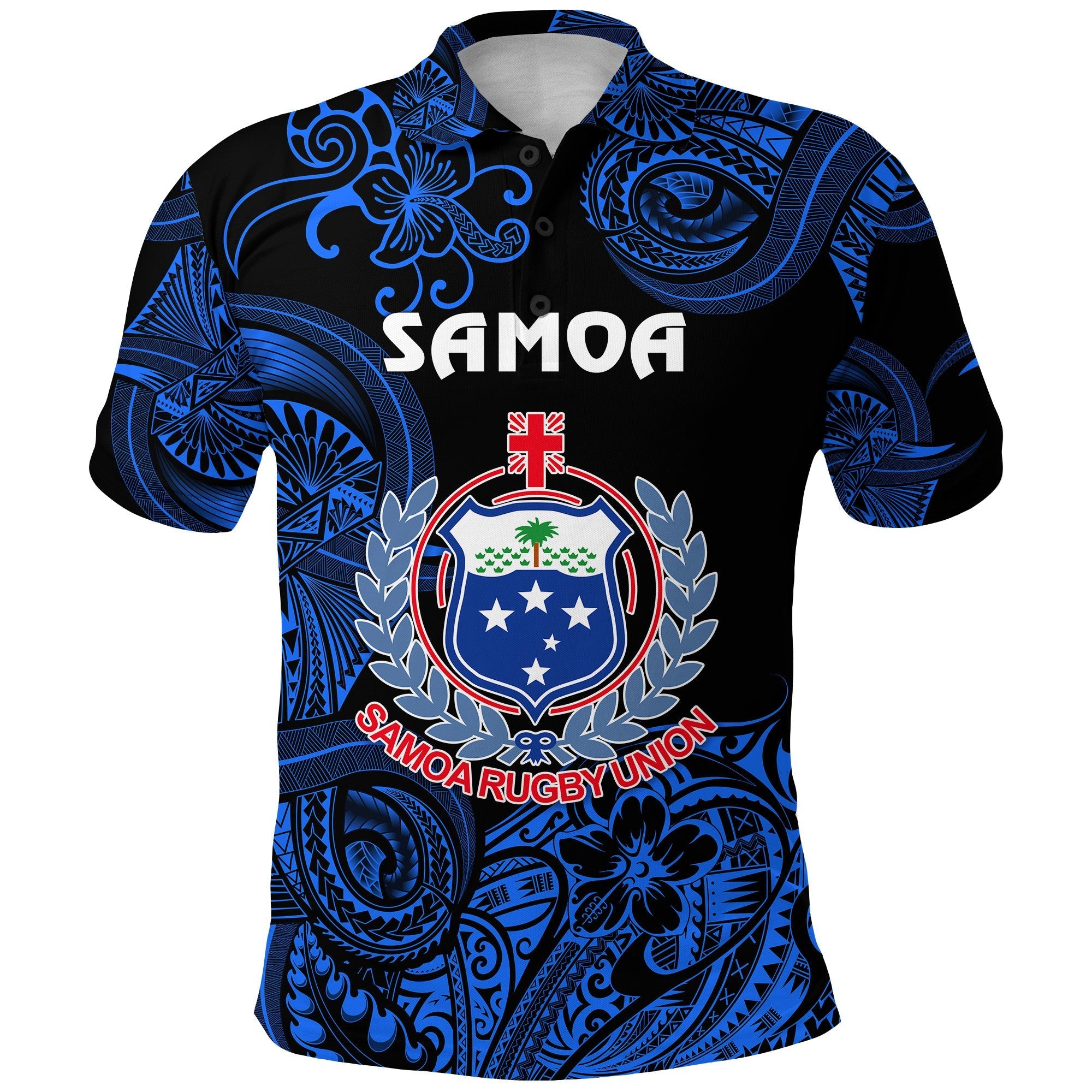 Samoa Manu Polo Shirt Rugby Unique Style Black LT8 - Wonder Print Shop