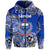 Samoa Manu Zip Hoodie Rugby Unique Style Blue White LT8 - Wonder Print Shop