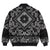 Viking Bomber Jacket Human Skull With Axe with Bandana Paisley Style RLT12 - Wonder Print Shop