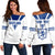 ( Custom Personalized ) Scotland Royal Blue Women Off Shoulder Sweater RLT12 - Wonder Print Shop