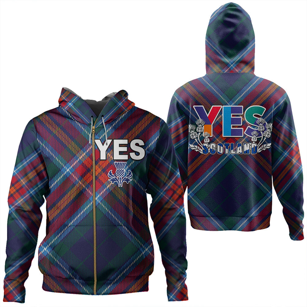 Scotland Tartan Yes Zip Hoodie RLT12 - Wonder Print Shop