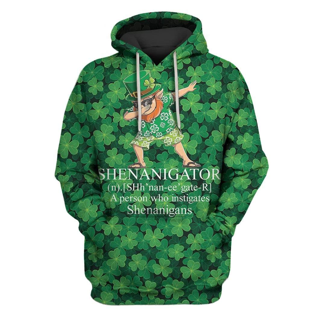 St Patricks Day Hoodie Shenanigator A Person Who Investigates Shenanigans LT8 - Wonder Print Shop