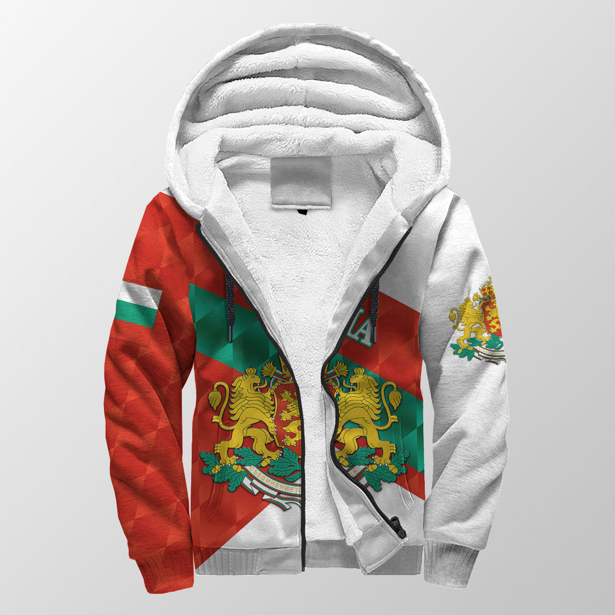 (Custom Personalised) Bulgaria Sherpa Hoodie Sporty Style LT8 - Wonder Print Shop