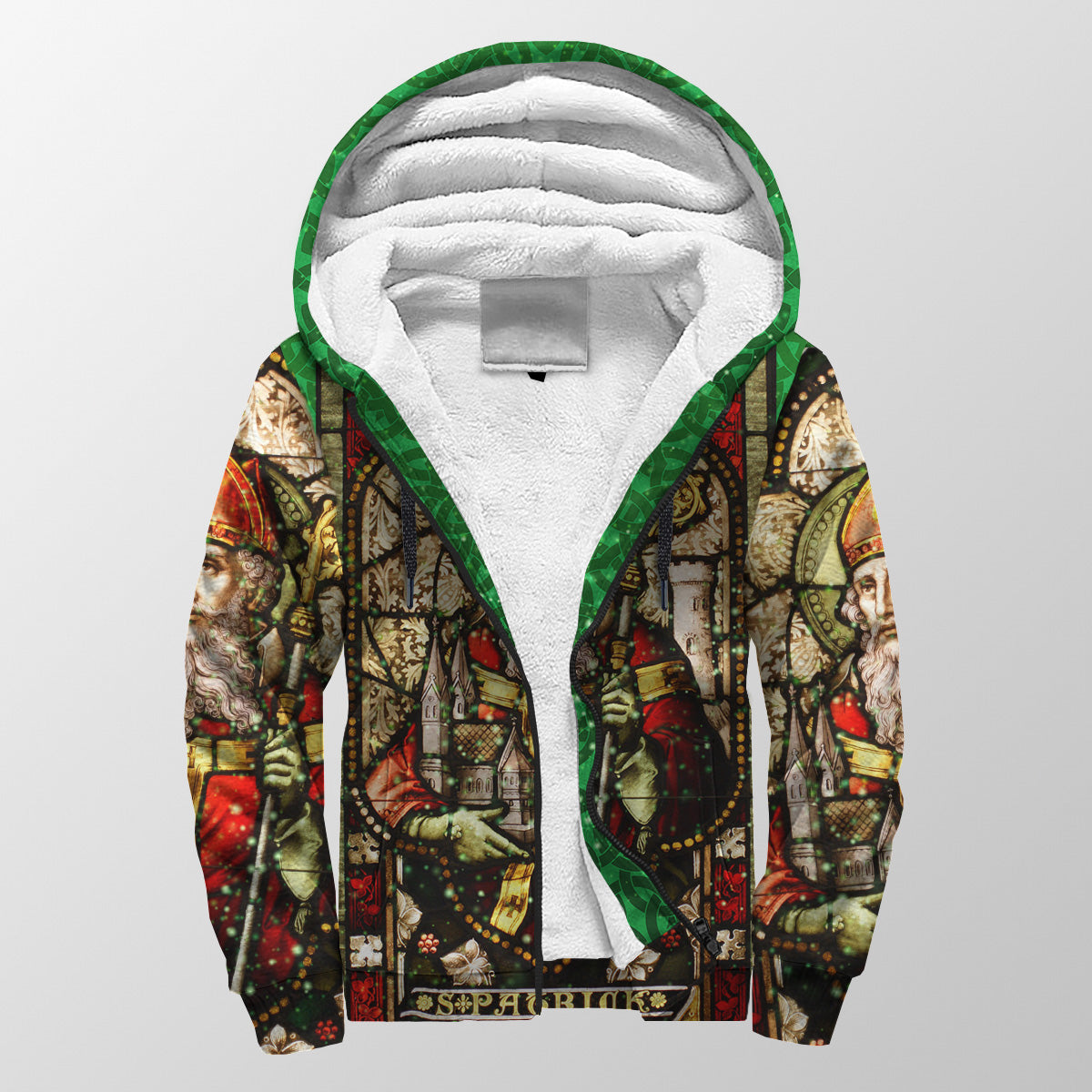 Ireland Saint Patrick's Day Sherpa Hoodie Saint Patrick Vibes LT8 - Wonder Print Shop